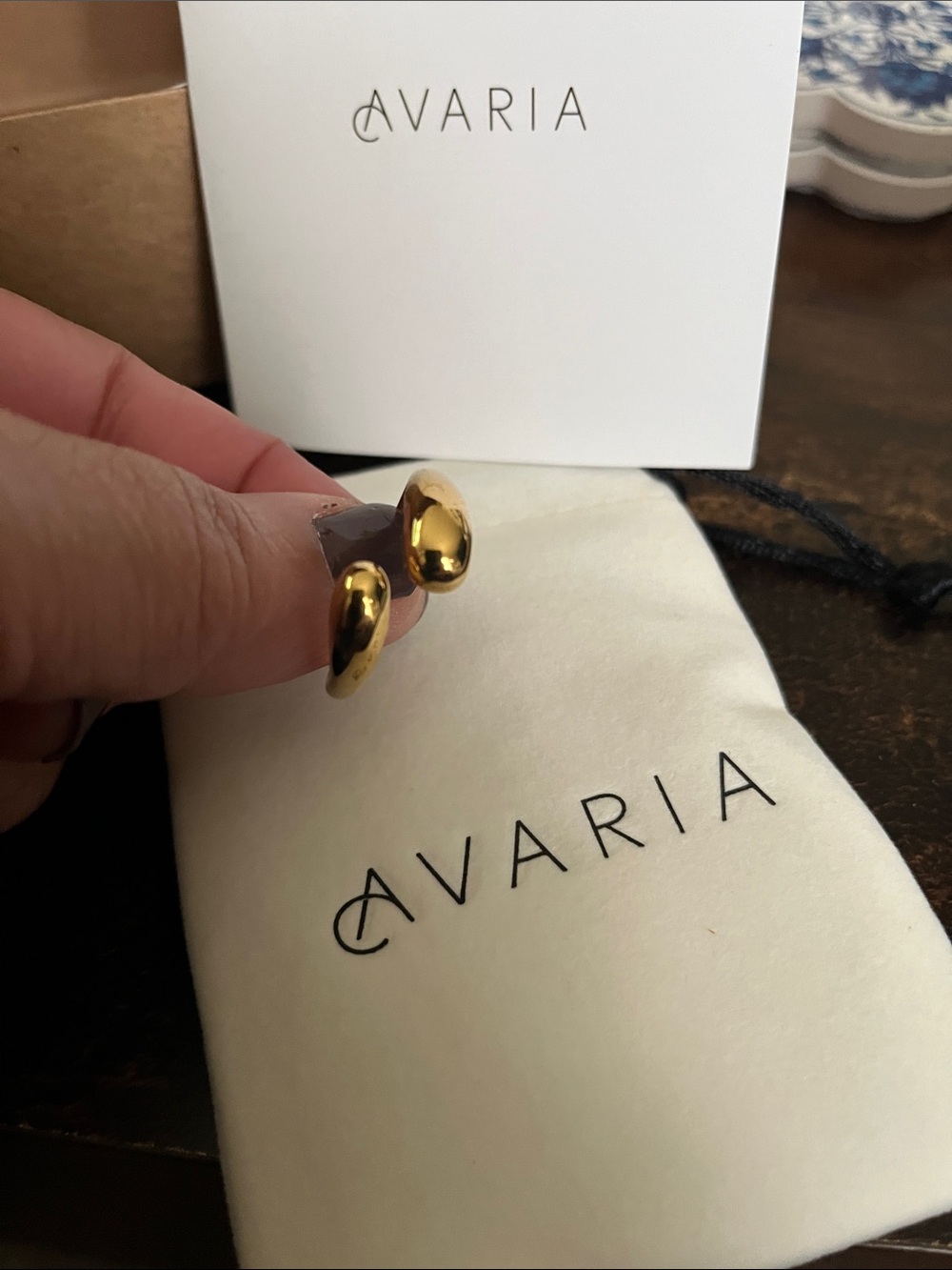 Avaria Gold Polished ring